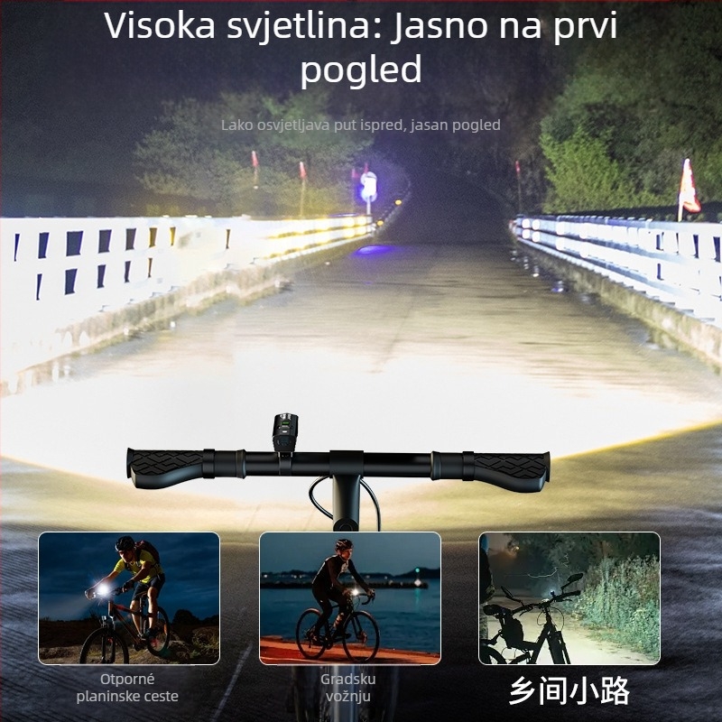 Stražnje svjetlo za bicikl za noćnu vožnju – izuzetno svijetlo, kompatibilno s MTB i cestovnim biciklima, bez prilagodbe.