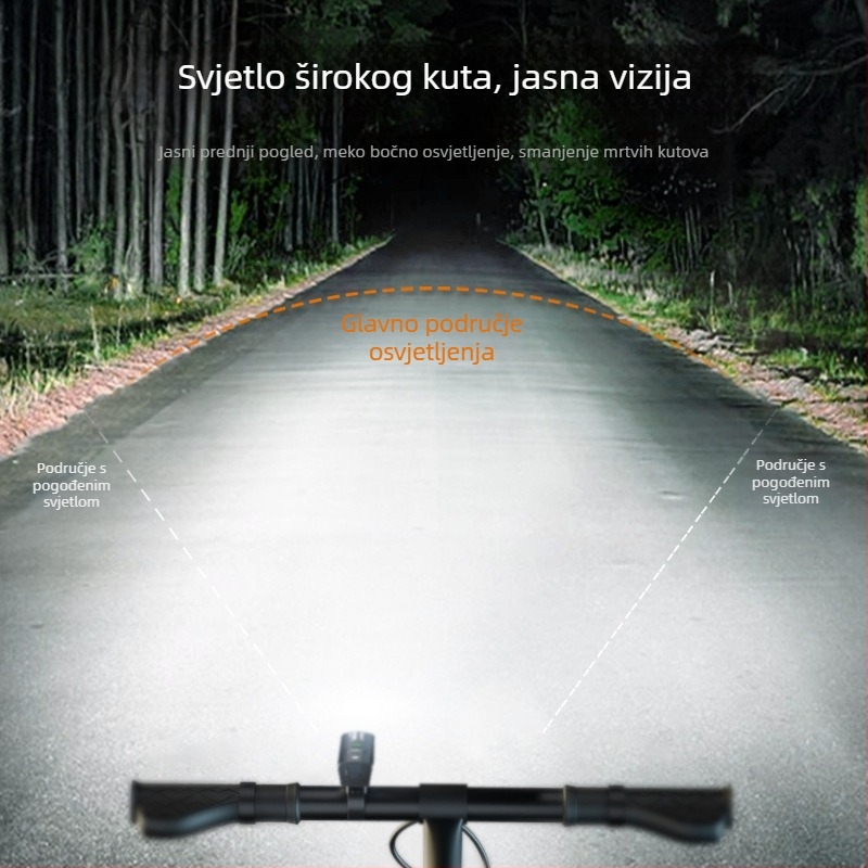 Stražnje svjetlo za bicikl za noćnu vožnju – izuzetno svijetlo, kompatibilno s MTB i cestovnim biciklima, bez prilagodbe.