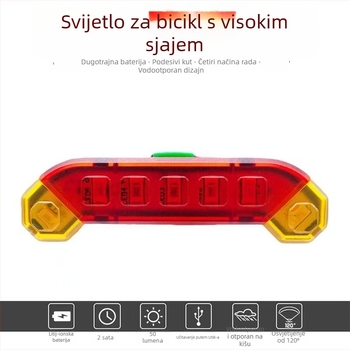 Set stražnje svjetiljke za planinski bicikl s USB punjenjem za noćnu vožnju Yihao