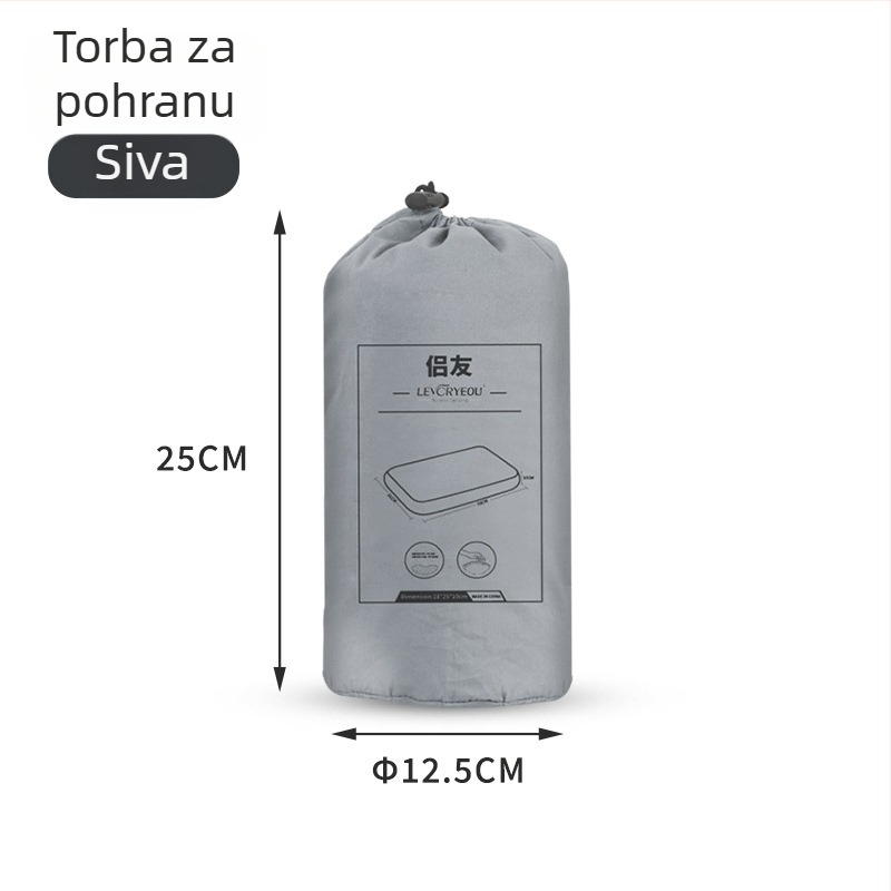Jastuk od memorijske pjene, oblačasti minimalistički dizajn (Model LR-1204 • Debljina: 10 cm • Težina: 430 g • Materijal: memorijska pjena)
