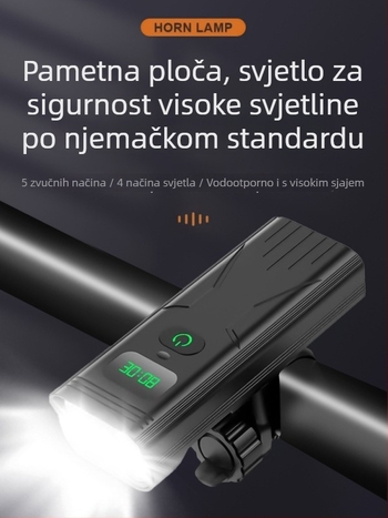 M31 prednje svjetlo za bicikl – punjivo, snažno LED svjetlo, NATFIRE ovlaštena privatna marka, prilagodba dostupna