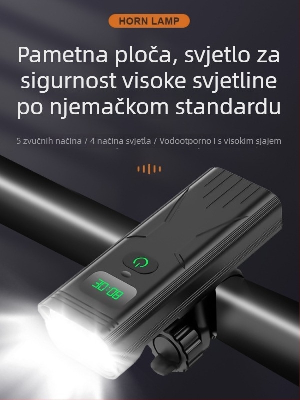 M31 prednje svjetlo za bicikl – punjivo, snažno LED svjetlo, NATFIRE ovlaštena privatna marka, prilagodba dostupna
