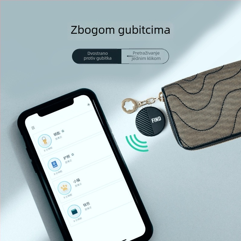 Nut F9XT Anti-Lost Tracker za prtljagu i ključeve — Dvostrano podsjećanje, Pronalaženje telefona, Praćenje, Kompatibilno s Androidom i iOS-om, Lagano 14,8 g