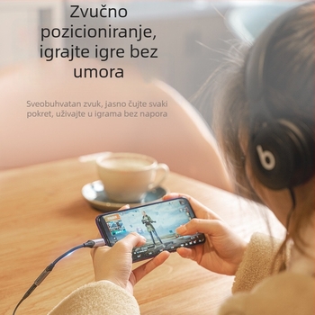 Kabel Type-C na 3,5 mm ženski audio kabel, BGJHA — bakreni jezgri s niklovim premazom, RoHS, OEM