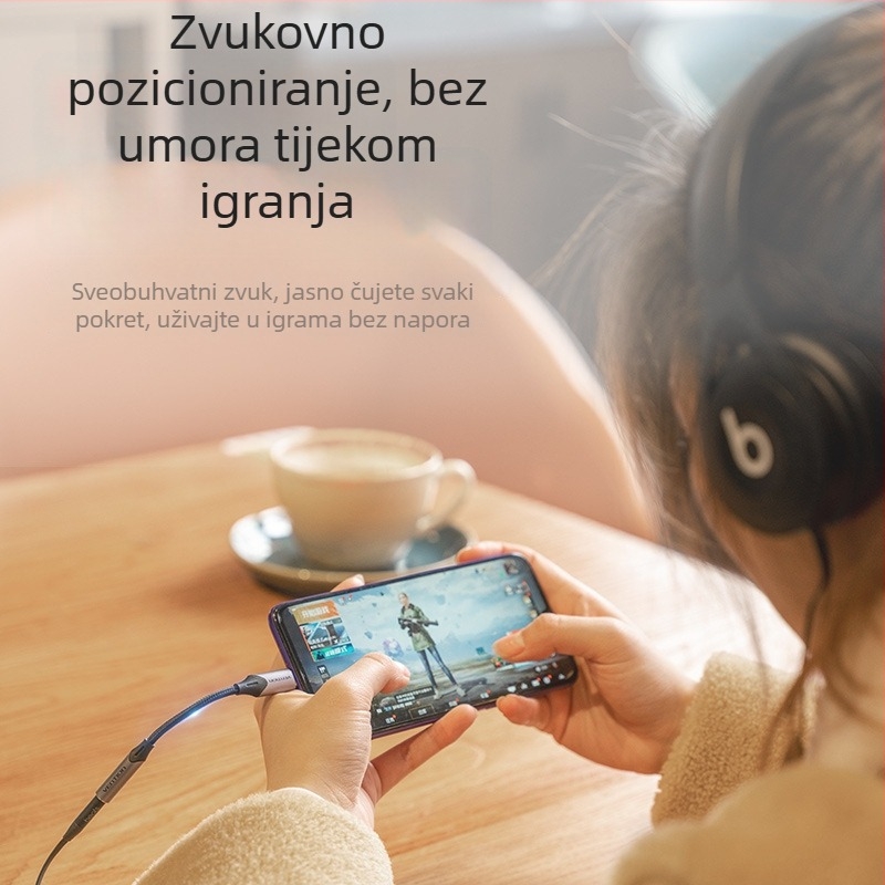 Kabel Type-C na 3,5 mm ženski audio kabel, BGJHA — bakreni jezgri s niklovim premazom, RoHS, OEM