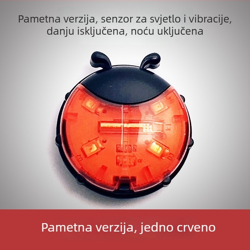 Svjetlo za žice na biciklu za dječji balans-bicikl, Integrirano svjetlo na kotaču, Pametni prekidač stražnjeg svjetla, Noćno vožnja upozoravajuće svjetlo (Marka: 56754)