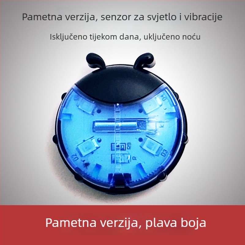 Svjetlo za žice na biciklu za dječji balans-bicikl, Integrirano svjetlo na kotaču, Pametni prekidač stražnjeg svjetla, Noćno vožnja upozoravajuće svjetlo (Marka: 56754)