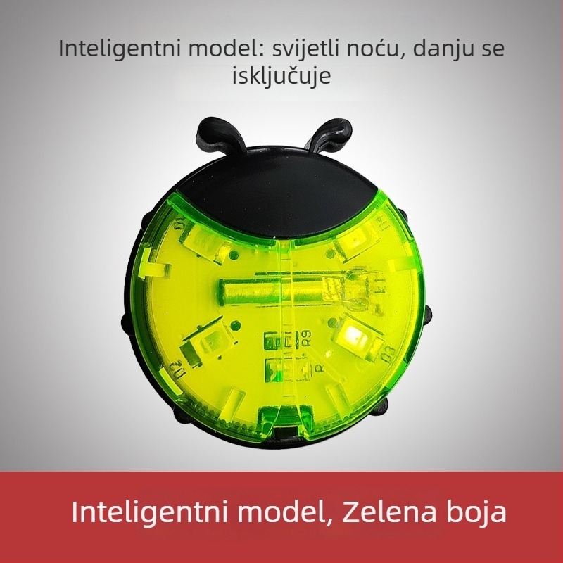 Svjetlo za žice na biciklu za dječji balans-bicikl, Integrirano svjetlo na kotaču, Pametni prekidač stražnjeg svjetla, Noćno vožnja upozoravajuće svjetlo (Marka: 56754)