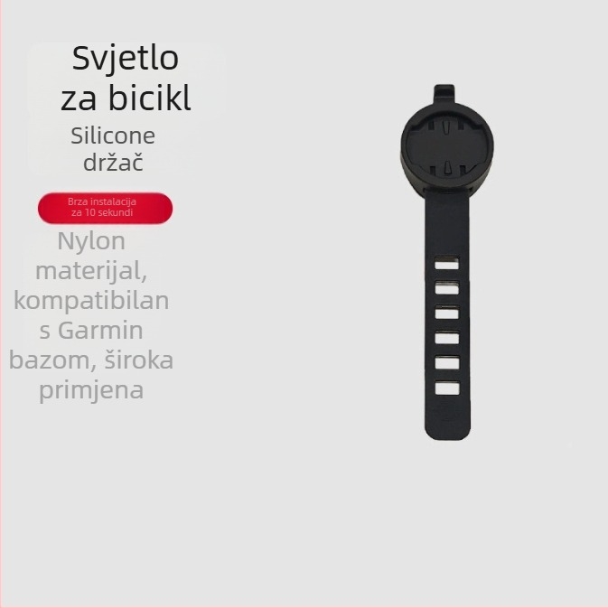 Silver Horse Univerzalni nosač za svjetlo bicikla i nosač računala – za cestovni/MTB, brzo otpuštanje, kompatibilno Garmin/Magene