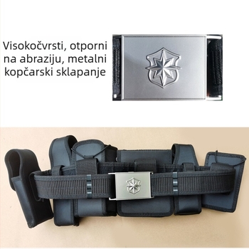 Unisex šestodijelni set pojaseva s torbom za bocu vode i radnom torbom; materijal: 1680D Oxford tkanina; spona od legure; zaključivanje kopčom; debeli stil (>4 cm); sportski stil