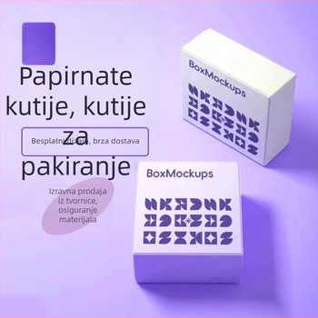 Prilagođena kartonska kutija za pakiranje od 250 gsm kartona, prilagođena obrada i tiskanje loga