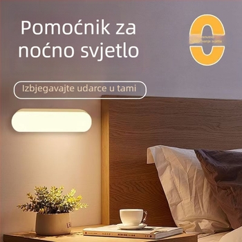 Noćna lampica sa senzorom pokreta, punjiva, svijetli na pokret, pogodna za kućnu upotrebu, uz krevet, hodnik i kupaonu
