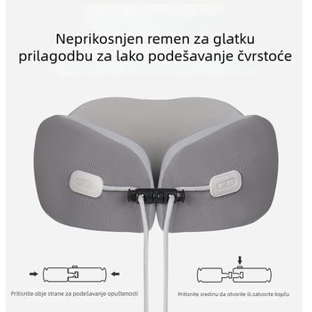 Memory foam U-oblikovani jastuk za putovanja i ured, za odrasle, OEM, težina ispod 0,5 kg, navlaka od kemijskih vlakana