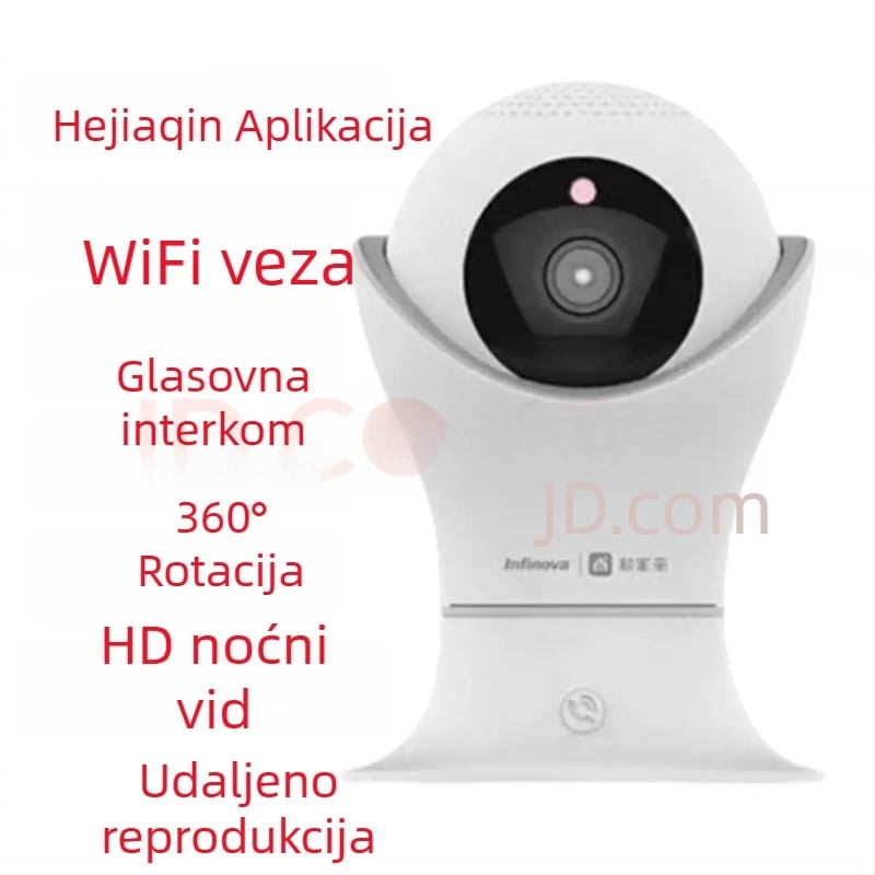 Inteligentna PTZ kamera za unutarnju upotrebu, 3 MP senzor, bežični WiFi, ugrađeni mikrofon, USB sučelje