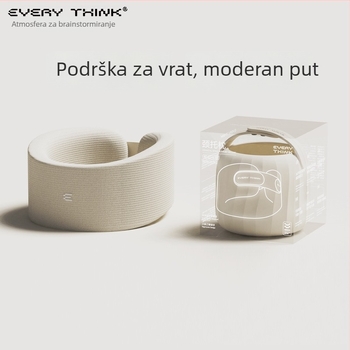 U-oblik jastuk za vrat za podršku vrata i zaštitu kralježnice vrata, nadjev: 100% spužva, materijal: 75% najlon, 25% spandeks, moderni minimalistički stil, težina ispod 0,5 kg