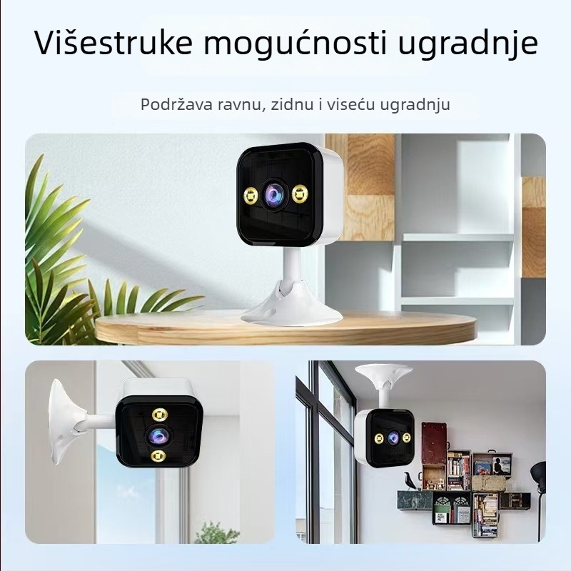 Unutarnja IP kamera za sigurnost, 1080P, objektiv 3,6°, dvosmjerni interkom, bežični WiFi, noćno vidjenje 15 m