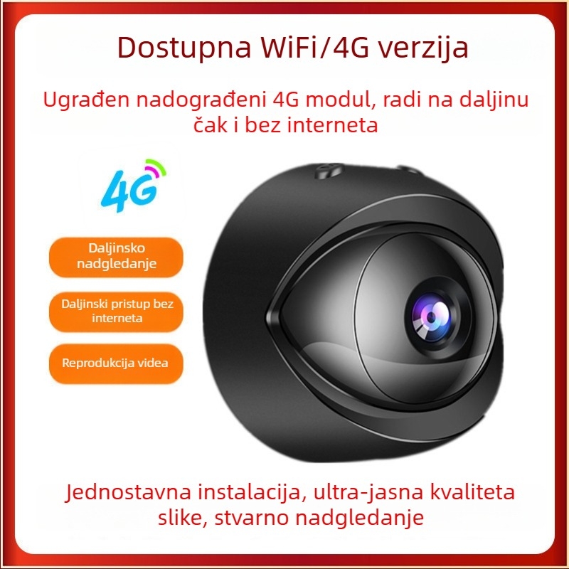 Bežična mrežna kamera s rezolucijom 1440p, objektivom 2,8 mm, IR noćno snimanje do 5 m, unutarnja i vanjska upotreba