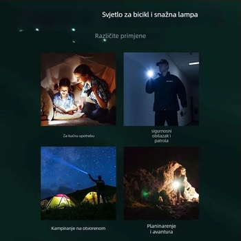 LED prednja svjetiljka za bicikl – ultra jaka, punjiva, za unutarnju i vanjsku upotrebu