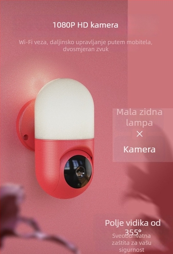 WiFi mrežna kamera 1080p, 2MP CMOS senzor, 3.6mm širokokutni objektiv, za unutarnju upotrebu