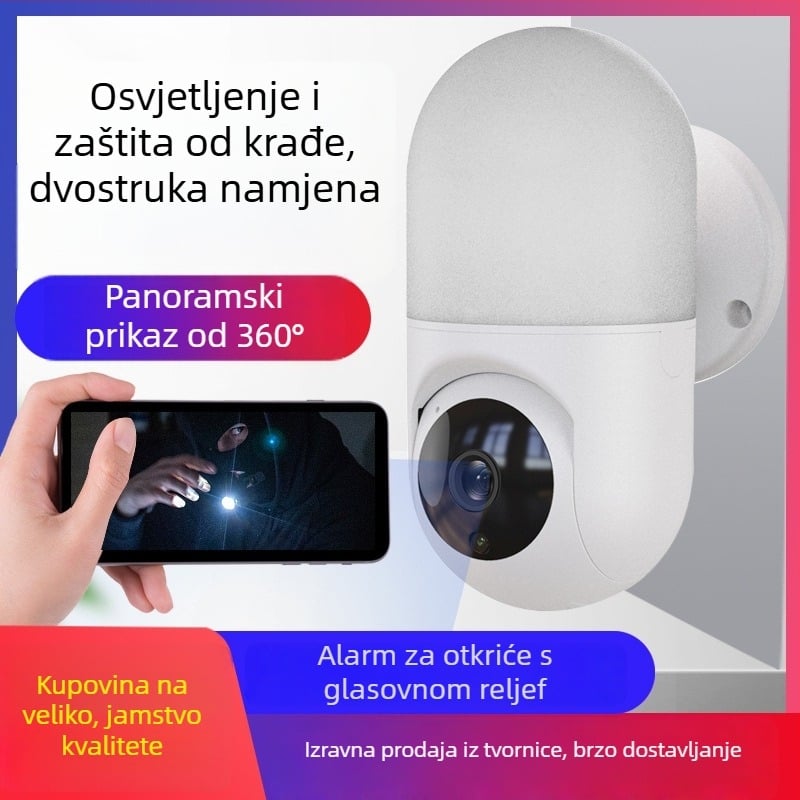 WiFi mrežna kamera 1080p, 2MP CMOS senzor, 3.6mm širokokutni objektiv, za unutarnju upotrebu
