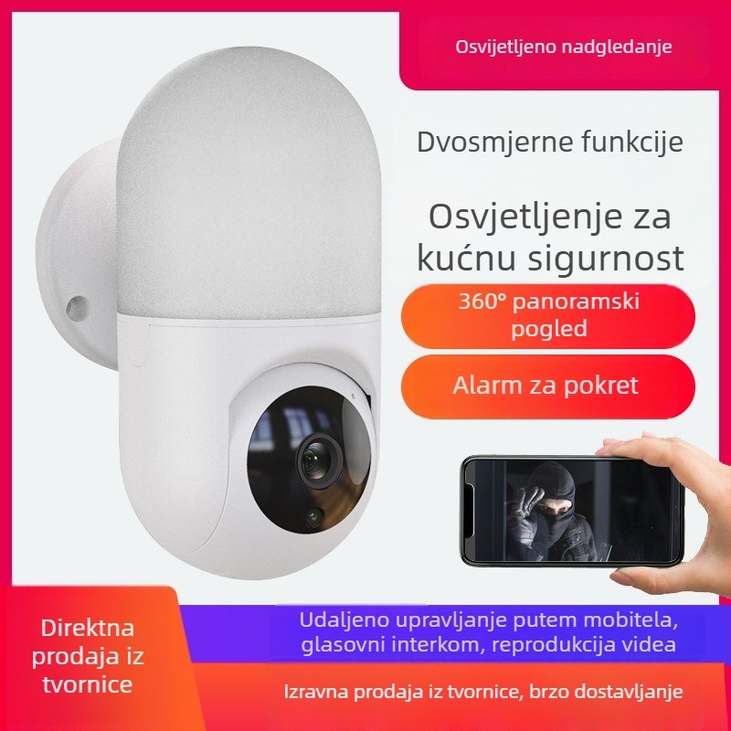 WiFi mrežna kamera 1080p, 2MP CMOS senzor, 3.6mm širokokutni objektiv, za unutarnju upotrebu