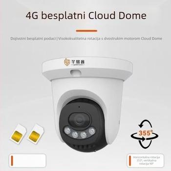 4G PTZ kupola kamera PoE, 4K Ultra HD, unutarnja i vanjska upotreba, ONVIF kompatibilnost, SNR > 40 dB