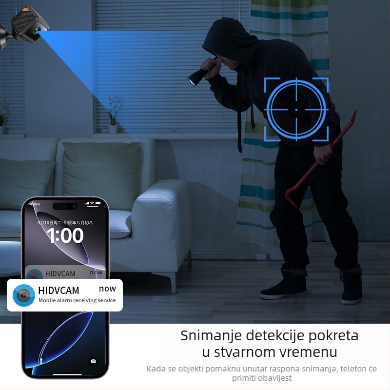 Kvadratna kamera 1080P s WiFi, TF kartica, video i fotografije, model W02