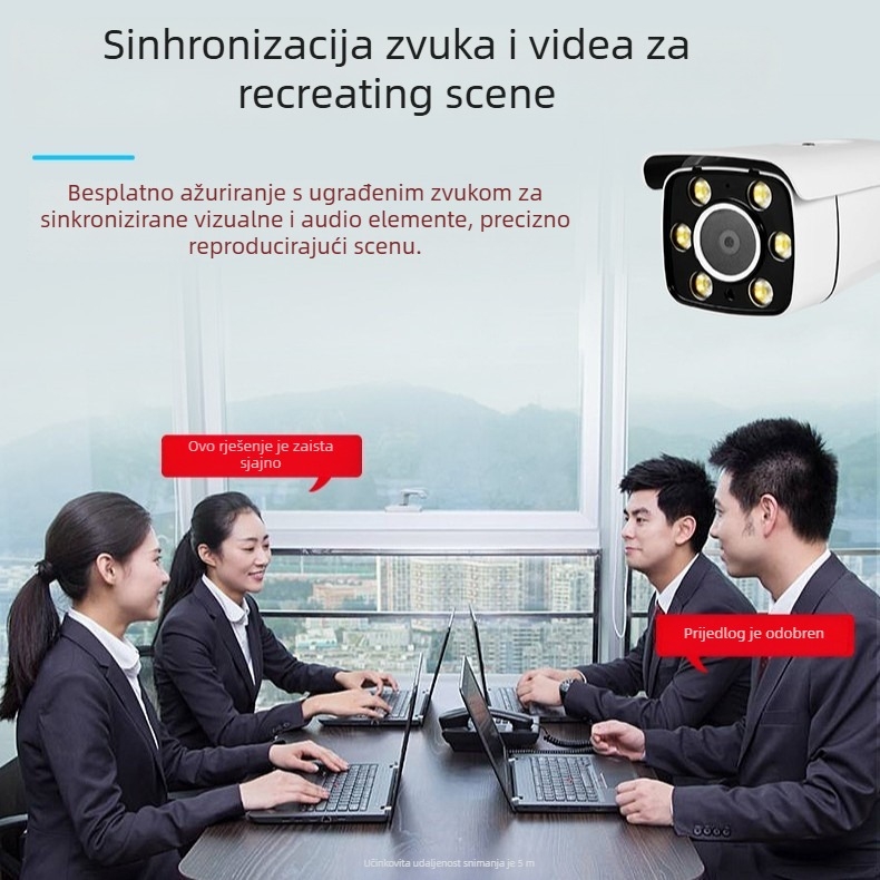 IP kamera za vanjsku nadzor, visoke rezolucije, za tvornice, radionice i trgovine, kompatibilna s Hikvision