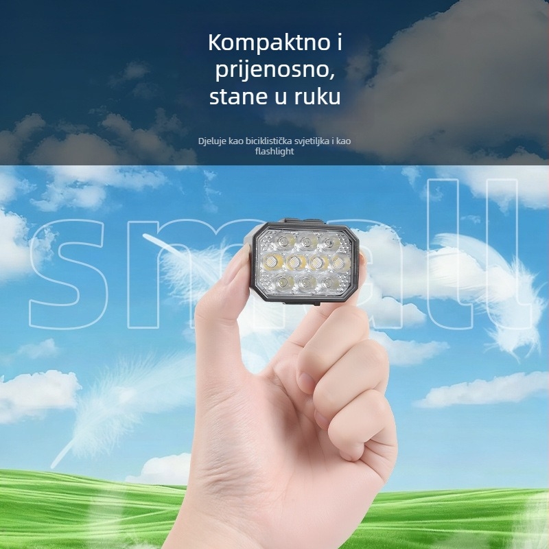 Gelin Q9 Set svjetala za bicikl: prednja i stražnja, USB punjiva, vodootporna MTB rasvjeta za vanjsku upotrebu, visoka svjetlost