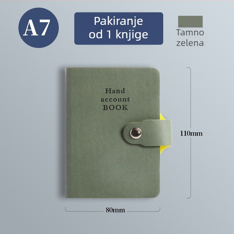 Bilježnica s imitacijskom kožnom koricom, žično povezivanje, Dowling papir, 80 g, 100 stranica