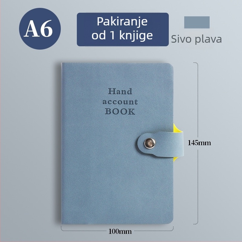 Bilježnica s imitacijskom kožnom koricom, žično povezivanje, Dowling papir, 80 g, 100 stranica
