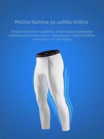 Muški brzo sušeći kompresijski šorcevi, poliester tkanina, otporni na habanje, ljeto, za trčanje