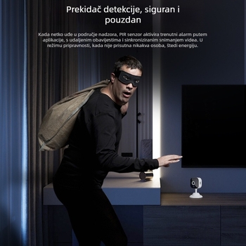 Mini bežična WiFi kamera za nadzor, model K-5, TF kartica za pohranu, senzor do 1 MP