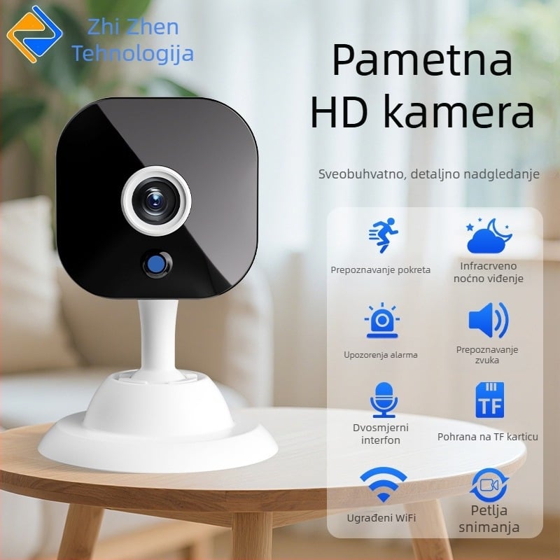 Mini bežična WiFi kamera za nadzor, model K-5, TF kartica za pohranu, senzor do 1 MP