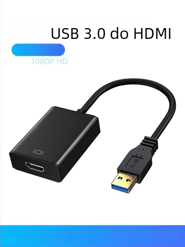 USB 3.0 na HDMI adapter – 1080p bez upravljača, HDMI audio–video sinkronizacija, za projektore