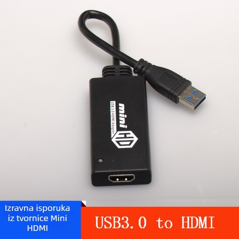 USB 3.0 na HDMI adapter YMH – 1080p, Windows 7 kompatibilan, OEM spreman