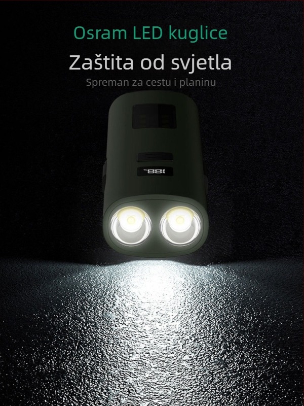 Odakon Punjivo svjetlo za bicikl za noćnu vožnju – visoka svjetlina, vodootporno, za vanjsku uporabu