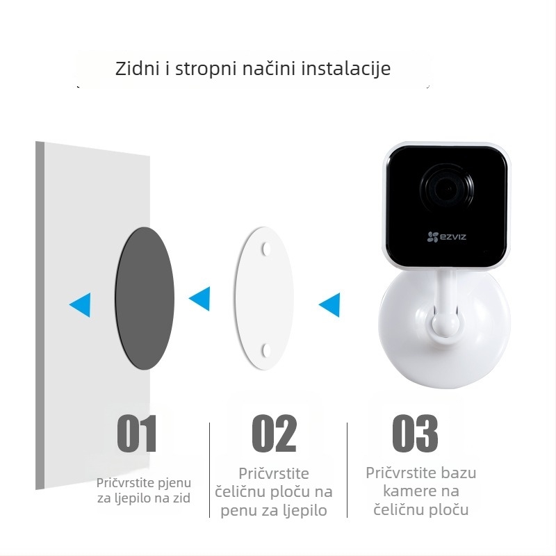 IP kamera, 1080P/2.0MP, 2.8mm objektiv, IR noćno vidjenje do 10 m, aktivna obrana