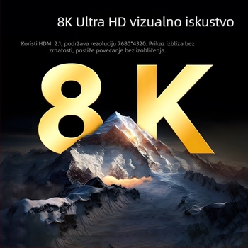 HDMI samica-samica produžni kabel 8K visoke definicije za projektor, kameru, televizor i monitor