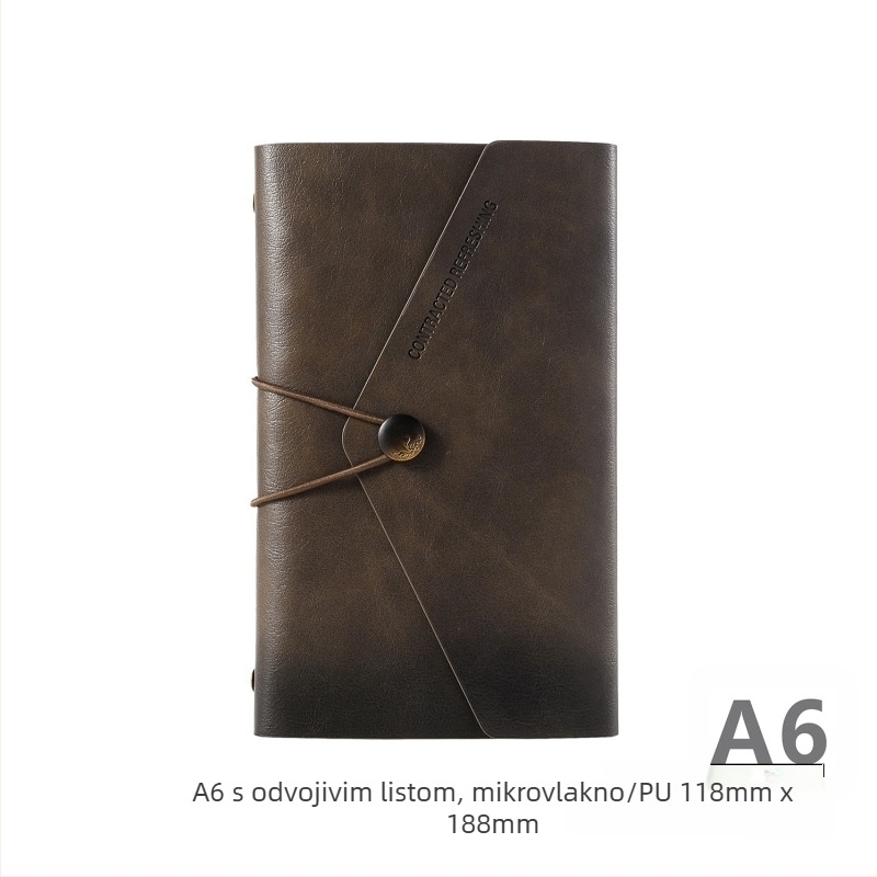Pen Song bilježnica s imitacijom kože, otvorena veza listova, Dowling papir, 100 gsm, 50–100 stranica