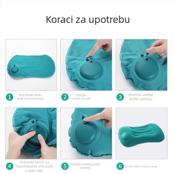 Putna napuhljiva jastučnica – prijenosna podrška za pojas i nasloni za leđa za odmor u zrakoplovu, vlaku ili autu (napuhljiva, prijenosna, podrška za pojas)