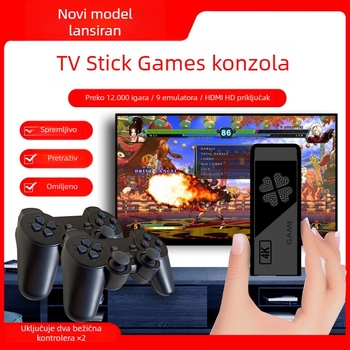 M8 igraća konzola — nostalgična TV arkadna konzola s bežičnim dvostrukim kontrolerima