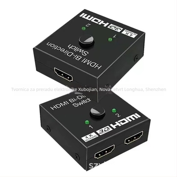 HDMI prekidač 2 ulaza 1 izlaz, 4K rezolucija, upravljanje napajanjem
