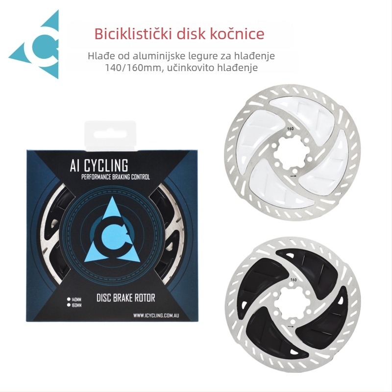AI CYCLING Mehanički disk rotor za kočnice, 6-pin, debljina 1,8 mm