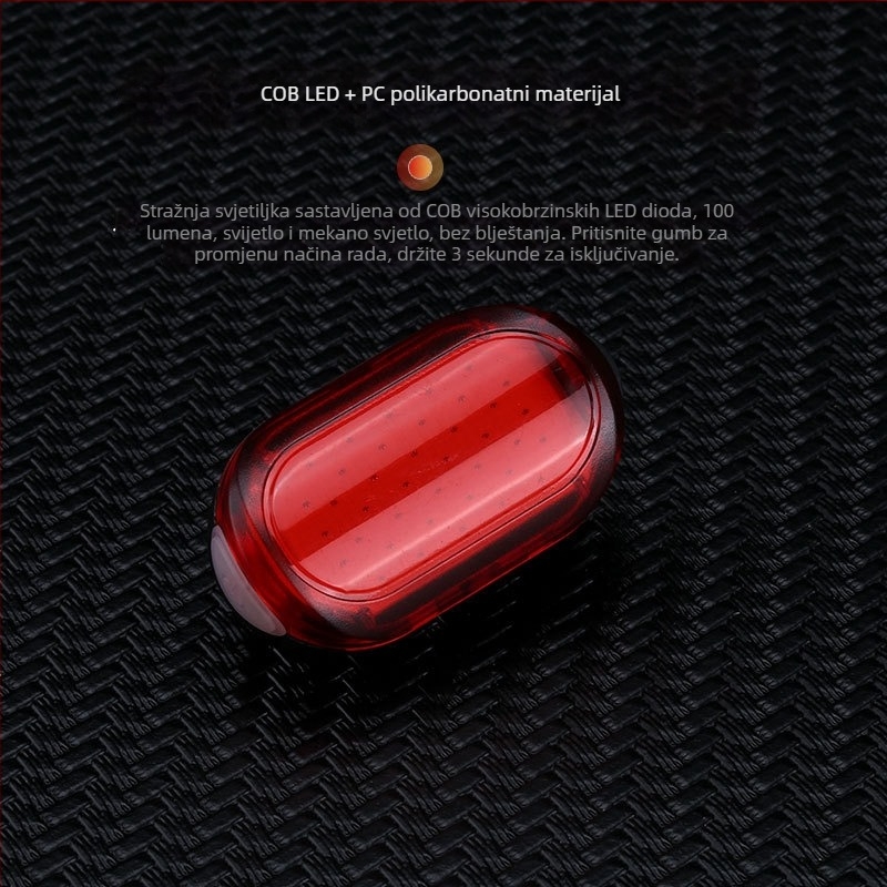 Hissuke USB punjivi vanjski LED set svjetala za bicikl — prednje i stražnje svjetlo za planinski bicikl