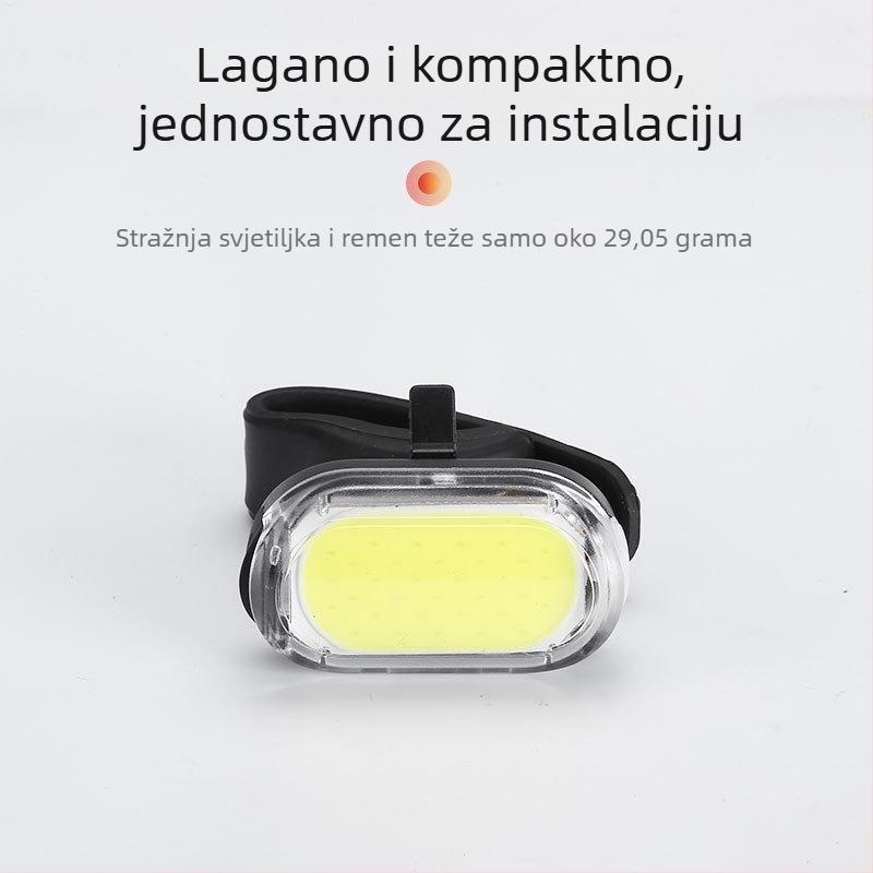 Hissuke USB punjivi vanjski LED set svjetala za bicikl — prednje i stražnje svjetlo za planinski bicikl