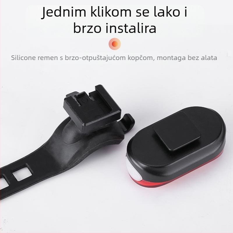 Hissuke USB punjivi vanjski LED set svjetala za bicikl — prednje i stražnje svjetlo za planinski bicikl
