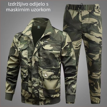 Muški radni komplet – otporan na kidanje poliester tkanina, proljeće–jesen, za tvornicu