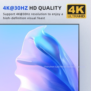 HDMI 4x1 prekidač/rasporednik – Saji MQV-13401, 4K30Hz, daljinski upravljač i napajanje uključeni, za sigurnosno praćenje