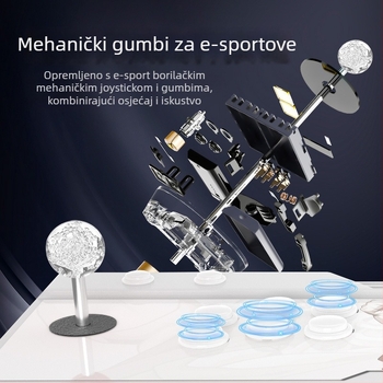 Kućna bežična arkadna igra konzola s TV priključkom, dvoigrački joystick borbeni stroj, ABS kućište, King of Fighters